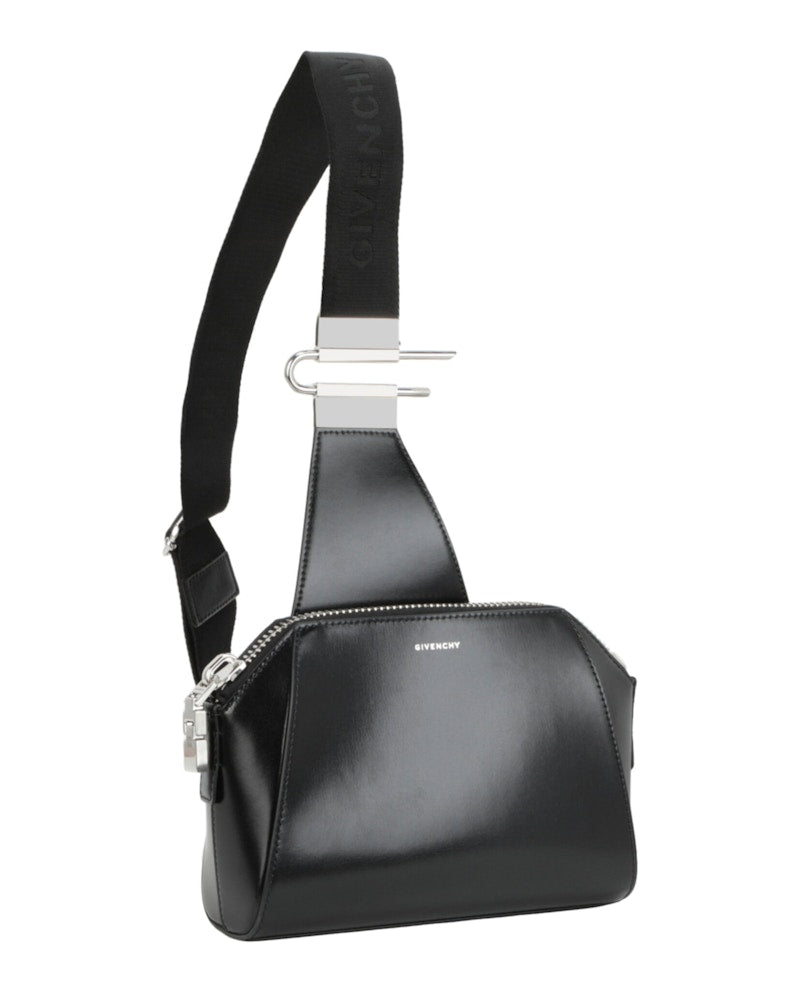 Givenchy Antigona U Crossbody In Box Leather Black