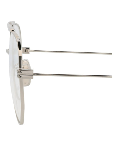 Givenchy Aviator-Frame Metal Optical Frames Palladium Palladium Transparent (GV50026U-56-016)