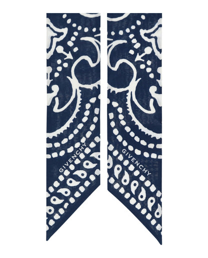 Givenchy Bandana Print Bandeau Navy White