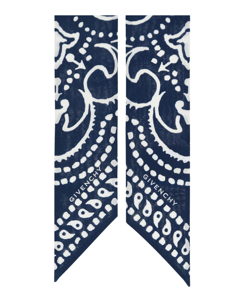 Givenchy Bandana Print Bandeau Navy White