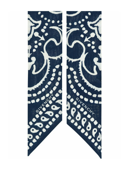 Givenchy Bandana Print Bandeau Navy White