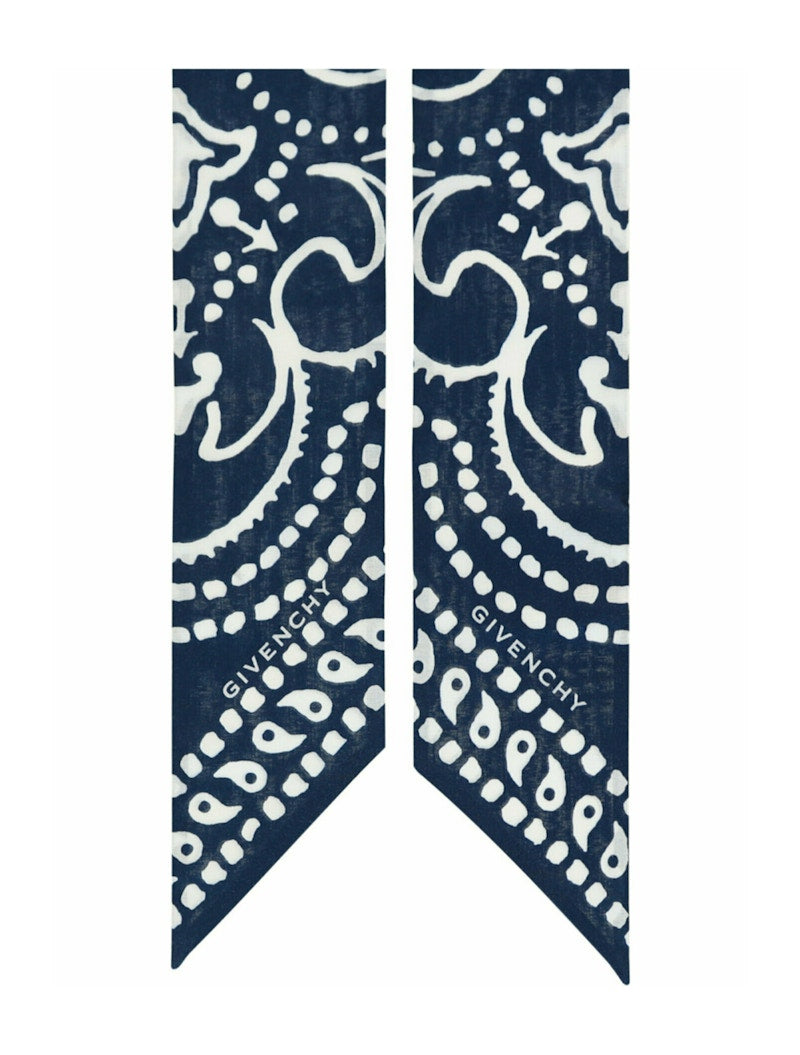 Givenchy Bandana Print Bandeau Navy White