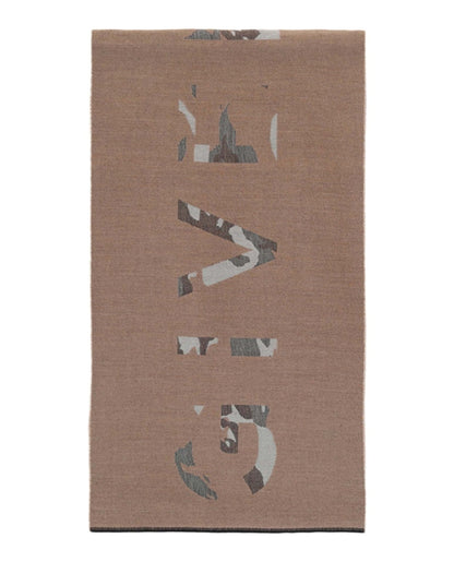 Givenchy Camouflage Logo Scarf Beige