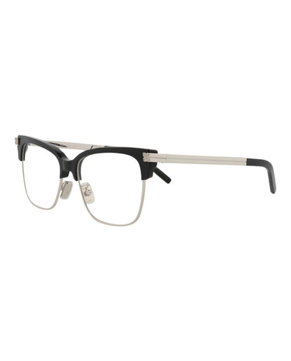 Givenchy Cat Eye-Frame Acetate Optical Frames Black Silver Transparent (GV50012U-54-001)