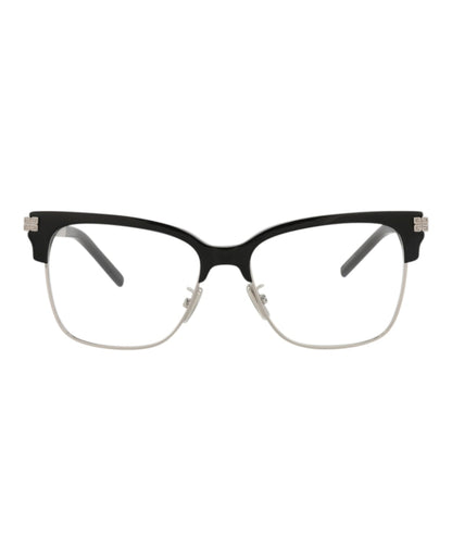 Givenchy Cat Eye-Frame Acetate Optical Frames Black Silver Transparent (GV50012U-54-001)