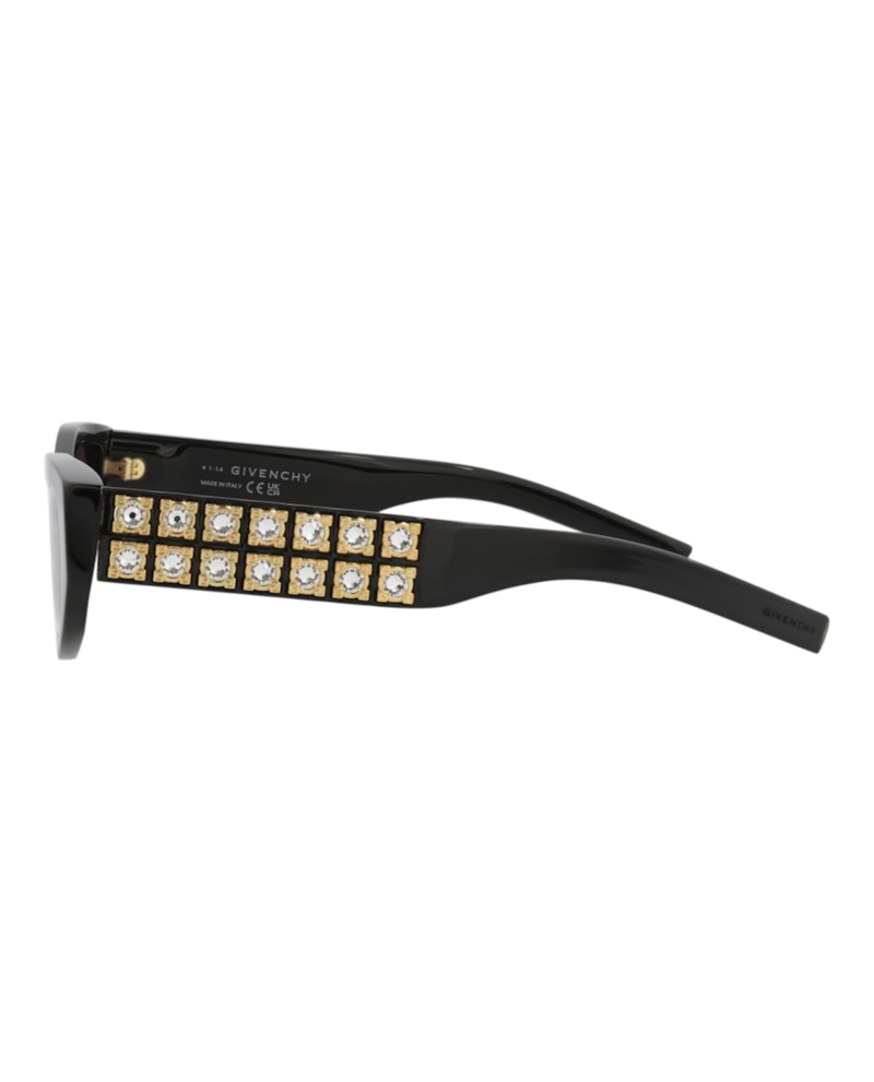 Givenchy Cat Eye-Frame Acetate Sunglasses Black Black Smoke (GV40078I-56-01A)