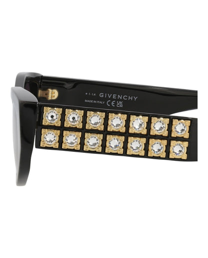 Givenchy Cat Eye-Frame Acetate Sunglasses Black Black Smoke (GV40078I-56-01A)