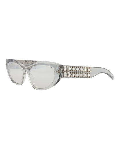 Givenchy Cat Eye-Frame Acetate Sunglasses Grey Grey Silver (GV40078I-56-20C)