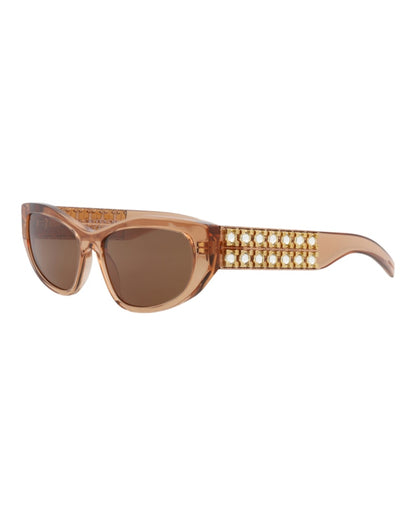 Givenchy Cat Eye-Frame Acetate Sunglasses Orange Orange Brown (GV40078I-56-42E)