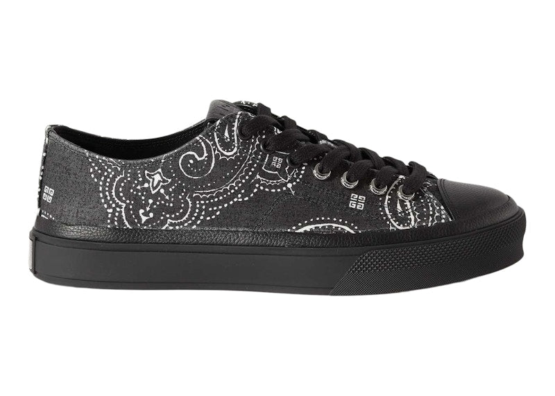 Givenchy City Low-Top In 4G Bandana Black White
