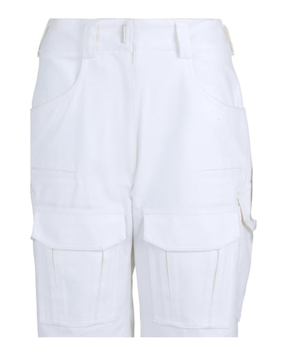 Givenchy Cotton Cargo Shorts White