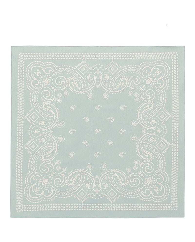 Givenchy Cotton Printed Bandana Sky Blue White