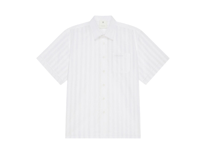 Givenchy Cotton Voile with Stripes Shirt White