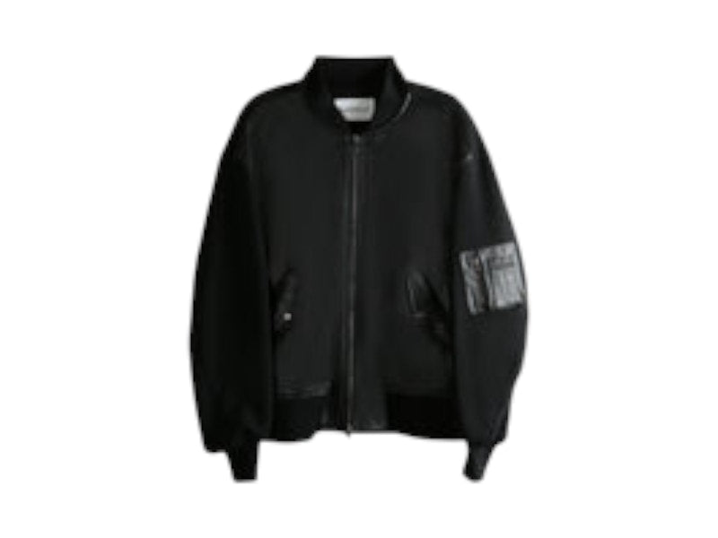 Givenchy Couture Seam Bomber Jacket Black