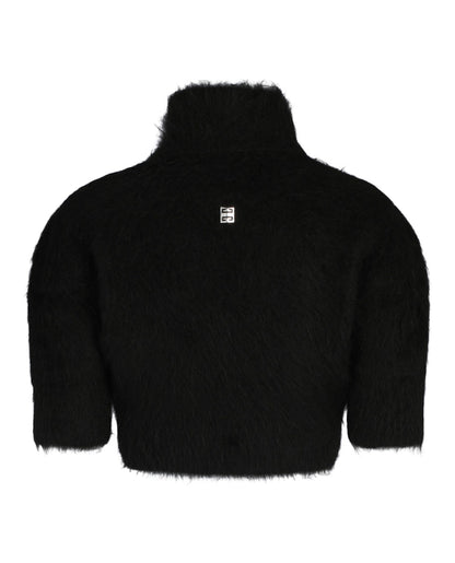 Givenchy Cropped Wool Sweater Black