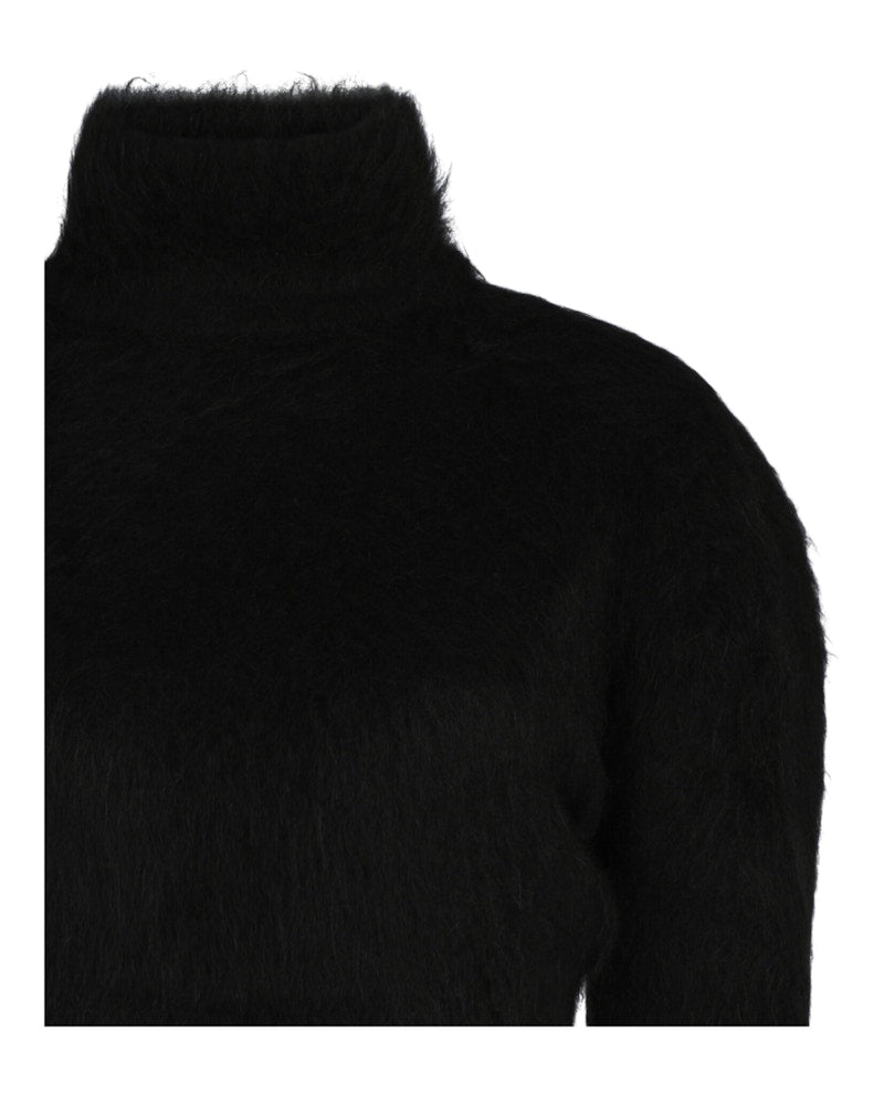 Givenchy Cropped Wool Sweater Black