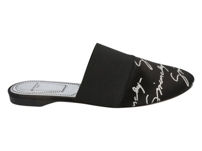 Givenchy Crystal Embellished Bedford Mules Black (Women's)