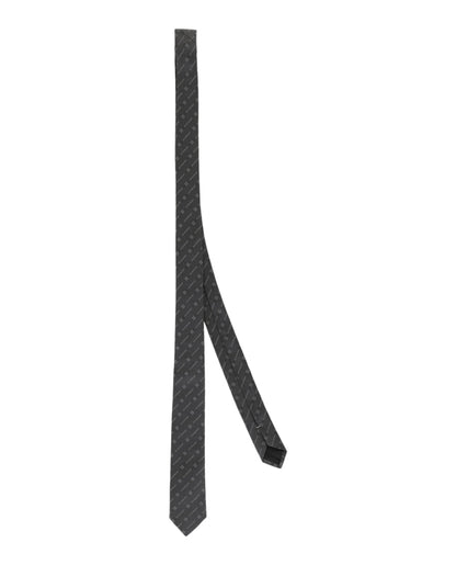 Givenchy Diagonal Logo Silk Tie Grey/Multi
