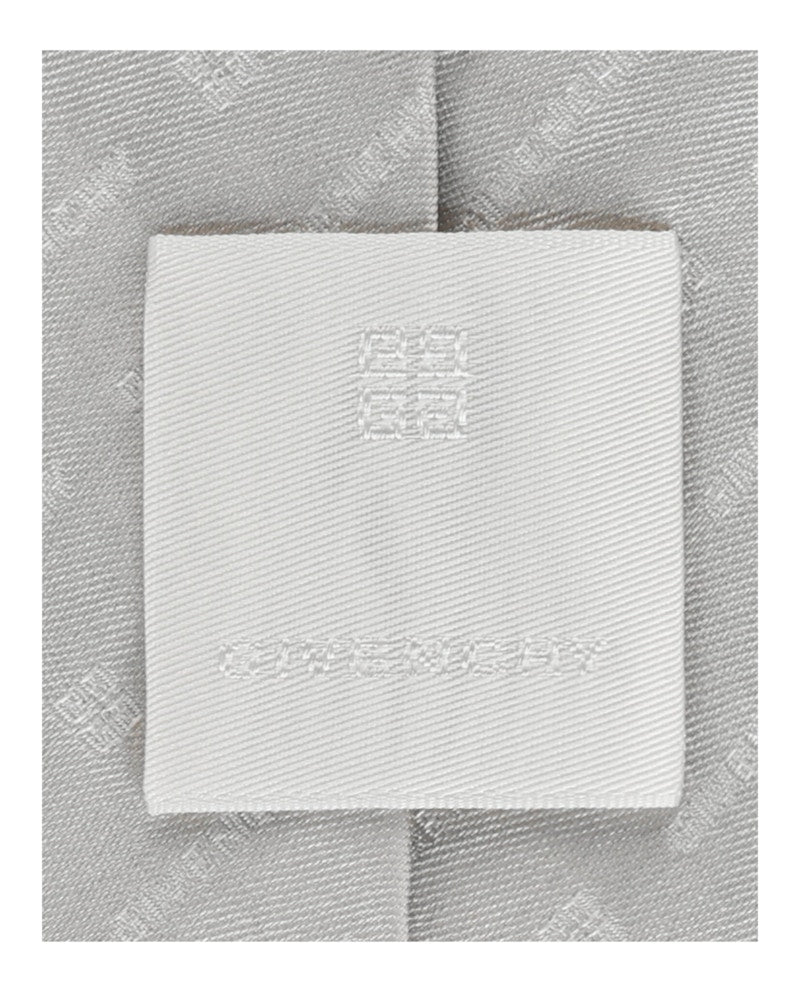 Givenchy Diagonal Logo Silk Tie Grey/Silver