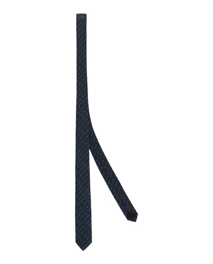 Givenchy Diagonal Logo Silk Tie Navy