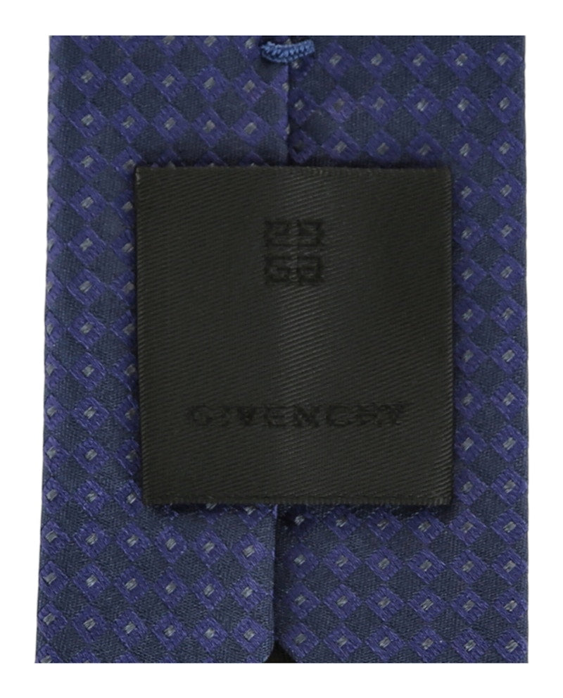 Givenchy Diamond Silk Tie Navy