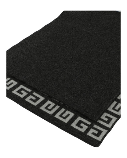 Givenchy Double Face 4G Logo Scarf Dark Grey