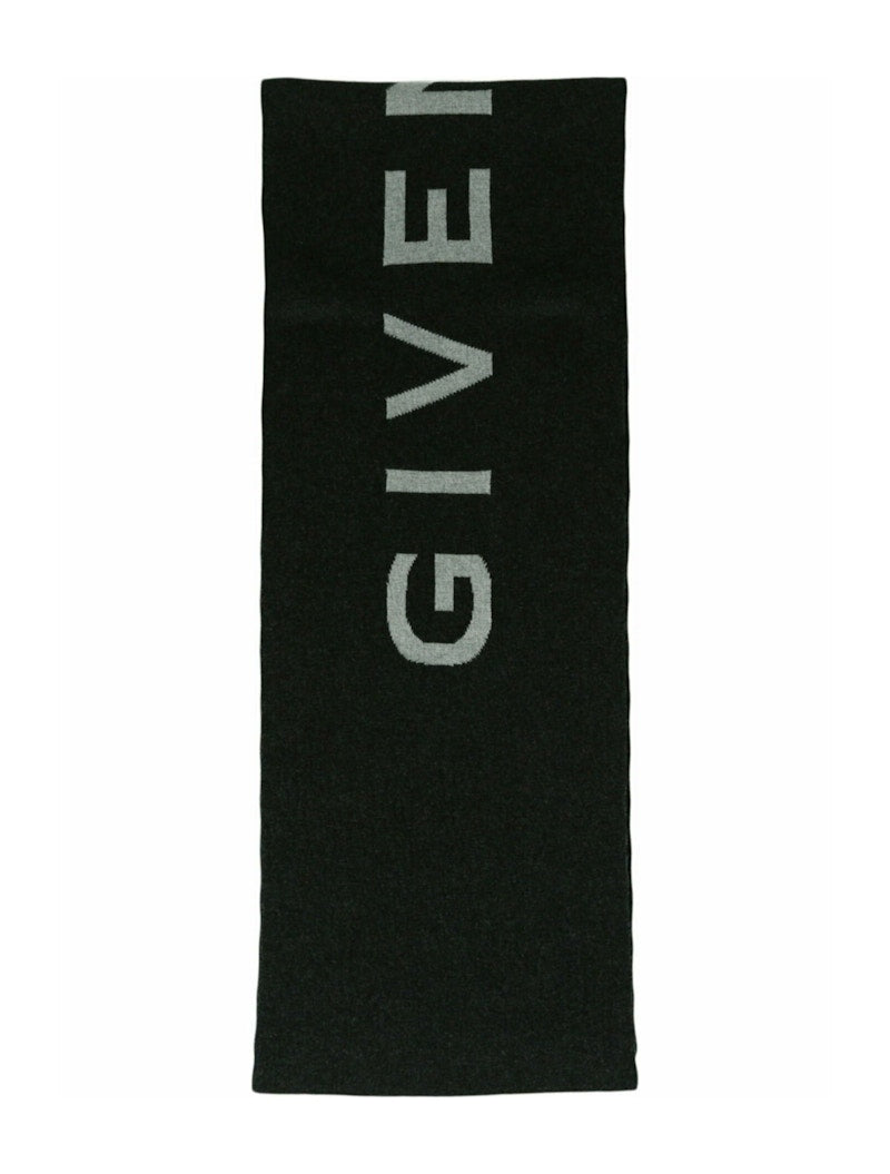 Givenchy Double Face 4G Logo Scarf Dark Grey