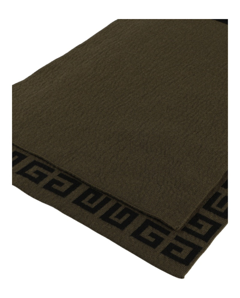 Givenchy Double Face 4G Scarf Black/Khaki