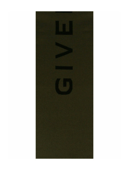 Givenchy Double Face 4G Scarf Black/Khaki
