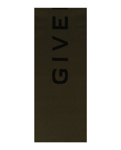 Givenchy Double Face 4G Scarf Black/Khaki