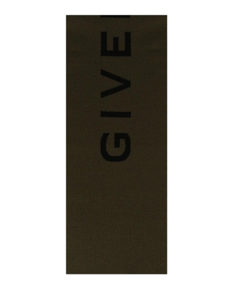 Givenchy Double Face 4G Scarf Black/Khaki