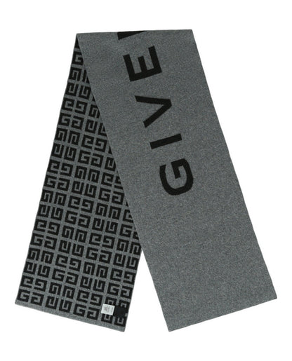 Givenchy Double Face Logo Scarf Grey/Multi