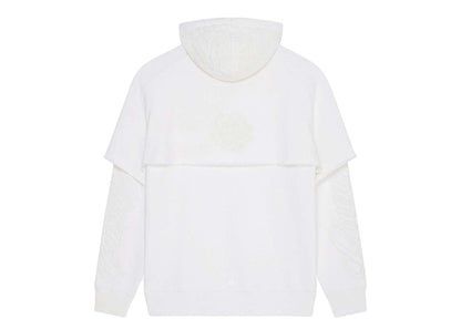 Givenchy Double Layered Hoodie in Felpa White