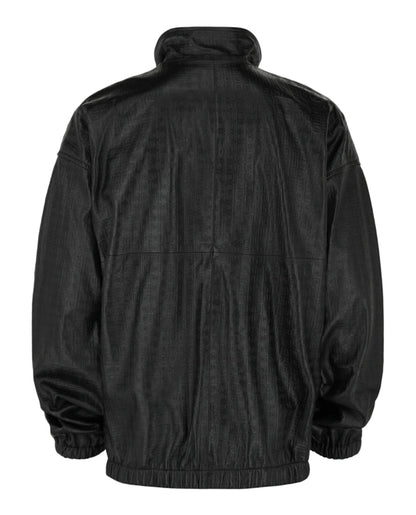 Givenchy Embossed Leather Jacket Black