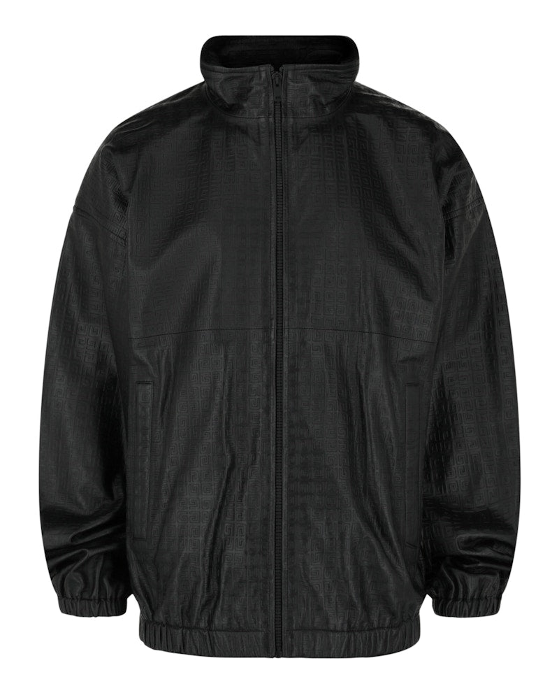 Givenchy Embossed Leather Jacket Black
