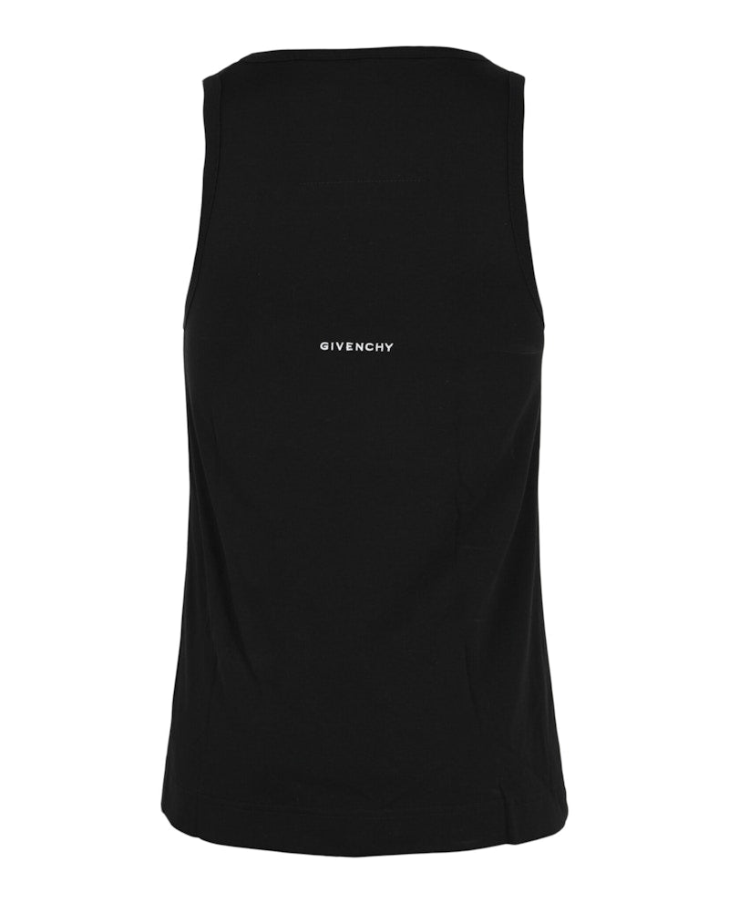 Givenchy Embroidered 4G Logo Tank Top Black