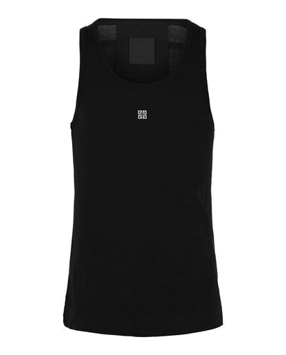 Givenchy Embroidered 4G Logo Tank Top Black