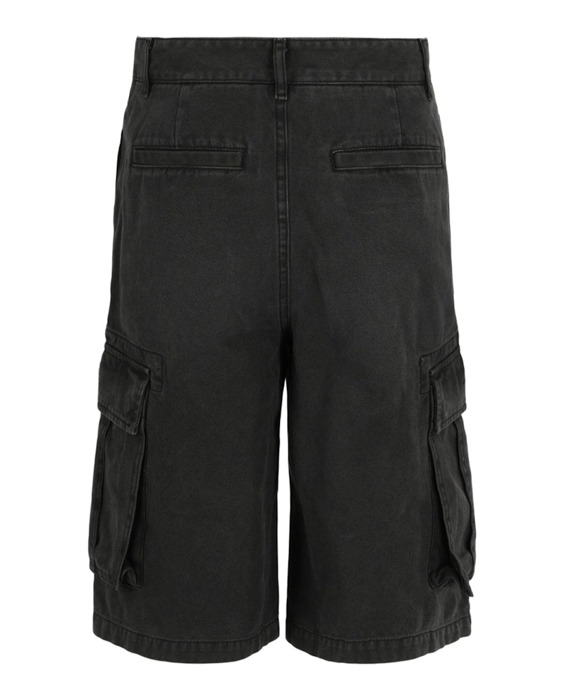 Givenchy Embroidered Cargo Denim Shorts Black
