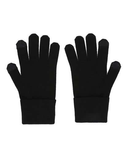 Givenchy Embroidered Logo Gloves Black/White