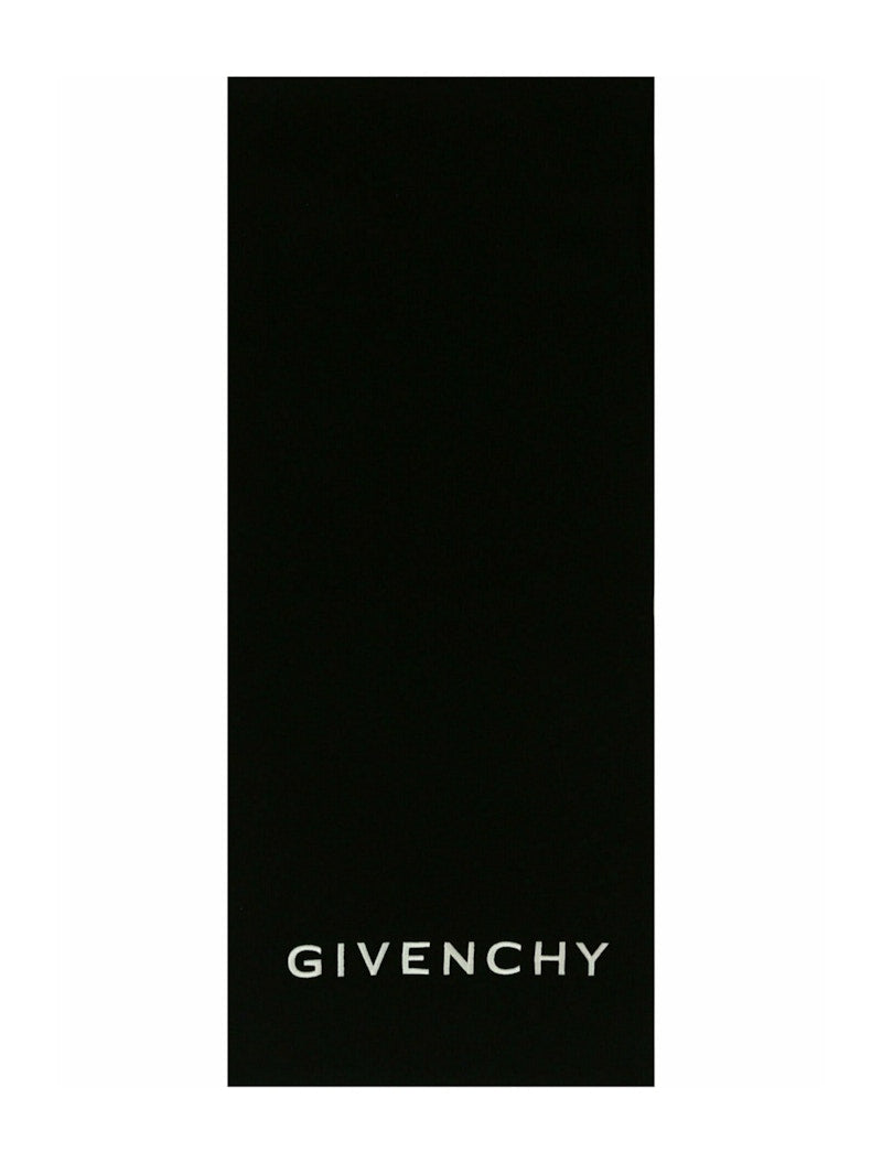 Givenchy Embroidered Logo Scarf Black/White