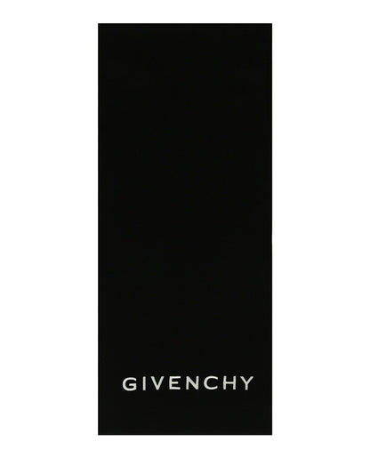 Givenchy Embroidered Logo Scarf Black/White