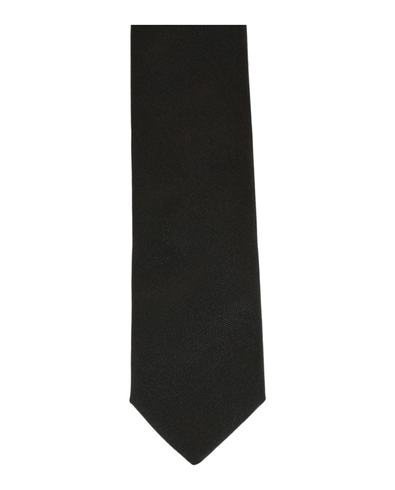 Givenchy Embroidered Silk Tie Black