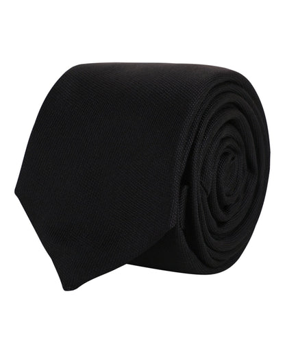 Givenchy Embroidered Silk Tie Black