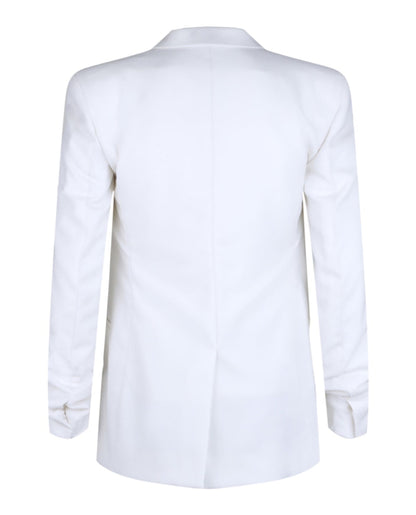Givenchy Extra Fitted Single-Button Blazer White