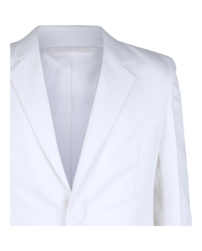 Givenchy Extra Fitted Single-Button Blazer White