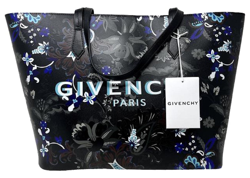 Givenchy Flower Pattern Tote Bag Black