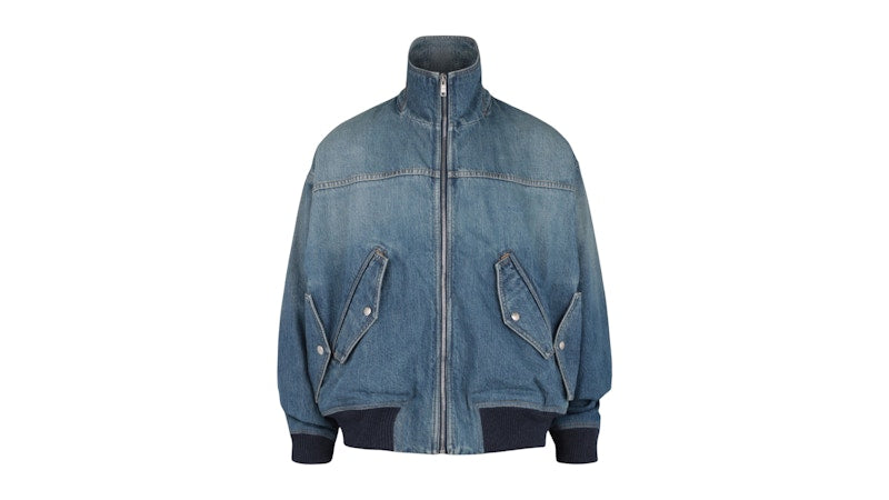 Givenchy Four Pocket Denim Bomber Medium Blue