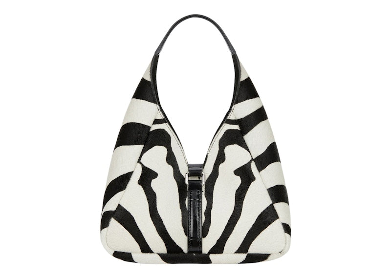 Givenchy G-Hobo Shoulder Bag Mini Zebra Print Black/White