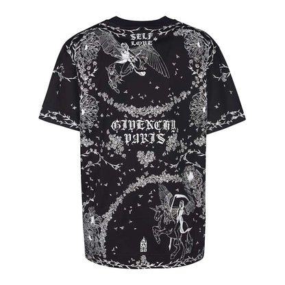 Givenchy Gothic Printed T-Shirt Black