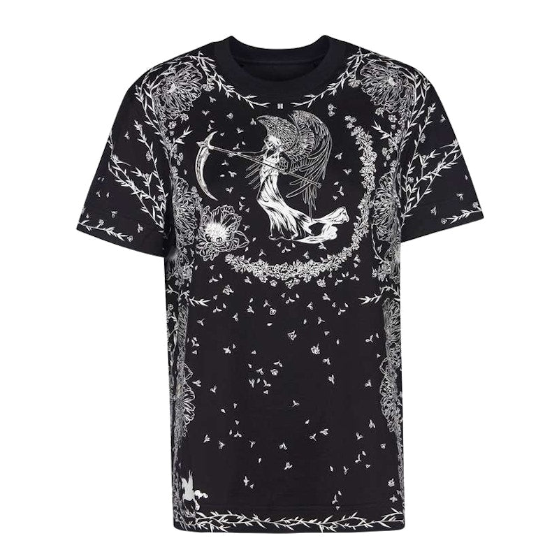 Givenchy Gothic Printed T-Shirt Black